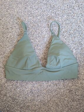 Aerie Sage Green Triangle Bikini Top